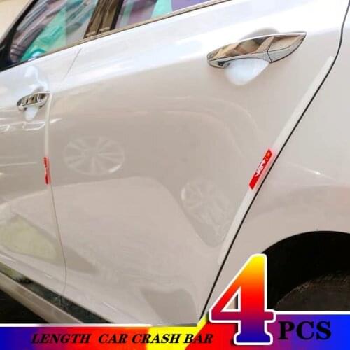 Universal Car Longer thicken 4 pcs Anti-scratch door Anti-collision Strip white black scratch-resistant body protection strip