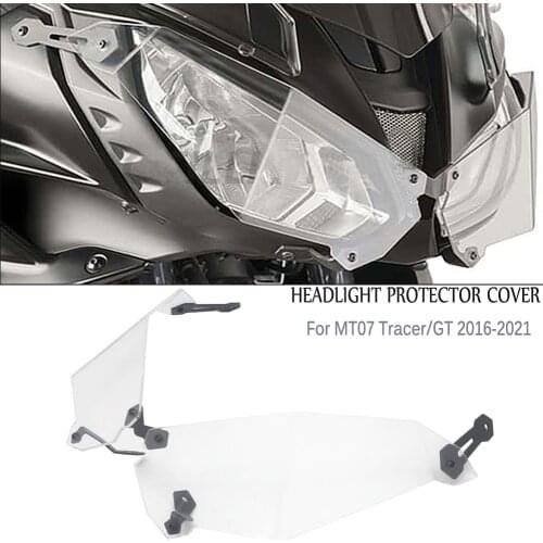 Motorcycle Headlamp Protectors Headlight Guard Protector Cover For Yamaha MT07 Tracer/GT 2016-2021 2020 2019 2018 2017