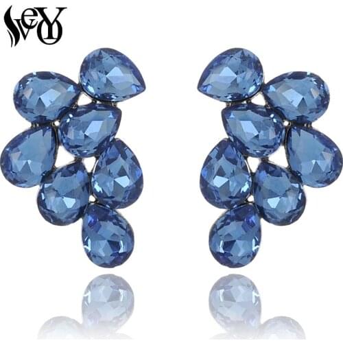 VEYO Elegant Stud Earrings Fashion Jewelry Crystal Earrings for Women Wholesale