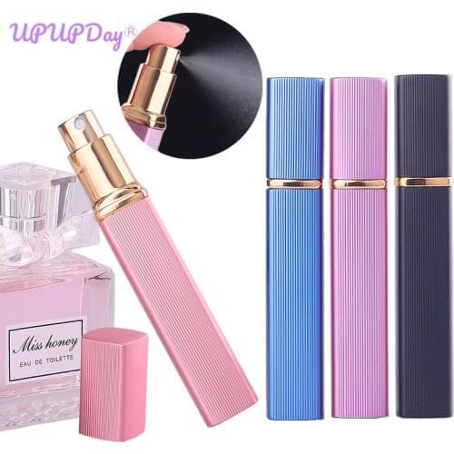 12ml Perfume Toner Refillable Bottles Glass Alumina Spray Empty Travel Bottle Scent Filler Case Cosmetic Container Atomizer Easy