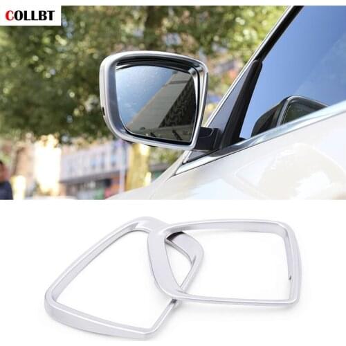 2Pcs Car Styling ABS Chrome Side Rearview Mirror Frame Cover Trim Sticker Accessories For Maserati Levante 2016