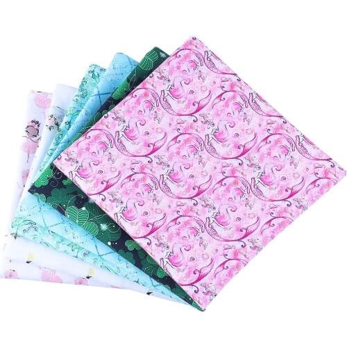 50*140CM Cartoons pattern Polyester cotton Fabric Patchwor Printed for Tissue Kids Home Textile for Sewing Doll Dress Curtain