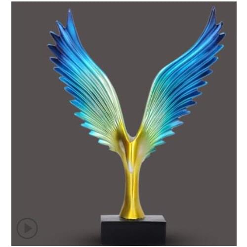 Art Wanlang bed Princess Ceramic crafts eagle office home furnishing decoration fortune town house Hawk ornaments christmas