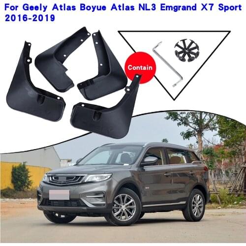 Car Fender Accessories For Geely Atlas Boyue Emgrand X7 Sport Proton X70 NL-3 2016-2019 Mudguards Splash Guards Fender Mudflaps