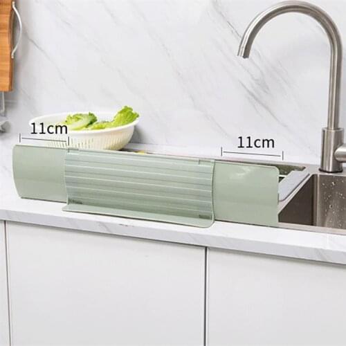 1Pc Repeatable Household Kitchen Suction Cup Type Splash Guard Water Sink Flap Water Barrier Oil-Proof Splashproof Baffle Baffle