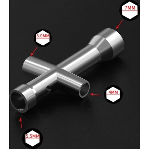 Two Trees E3D Nozzle MK8 Mini Spanner M2 M2.5 M3 M4 Screw Nut Hexagonal Cross Wrench Sleeve socket Maintenance Model Wheel Tool