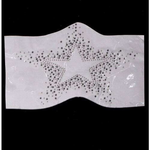 Hot Fix Star Crystal Beads Applique Iron on Patches Cloth Stickers Supplies for clothing bags Pants T-Shirt Sweater