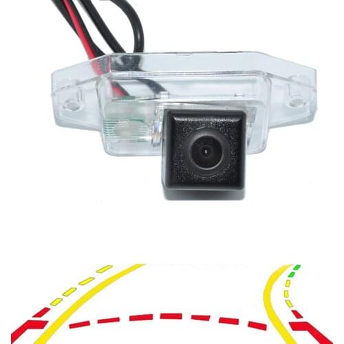 Intelligent Dynamic Trajectory Tracks Car Rear View Reversing Backup Camera For Toyota Prado Land Cruiser 120 Parking Assistance