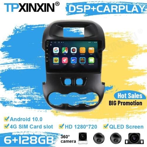 Cameras Radio Stereo Receiver Android10 DAB For Ford Ranger F250 2011 2012 2013 2014 GPS Player Navigation Auto Audio Head Unit