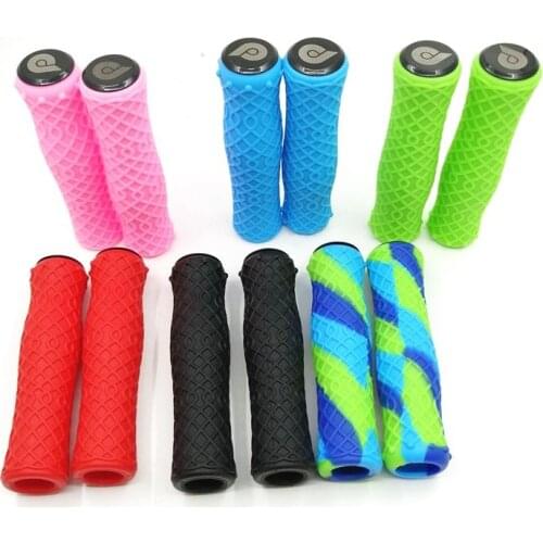LITEPRO MTB Bicycle Girps 22.2mm Silica Gel Non-slip Grip 412 Folding Bike Comfortable Handlebar Grip Candy Red/Blue/Green/Pink