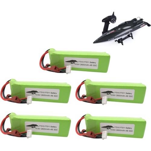 Lipo Battery for FT010 FT011 RC boat RC Helicopter Airplanes Car Spare part 4s 14.8V 2800mah 30C 803496 battery 1pcs to 5pcs
