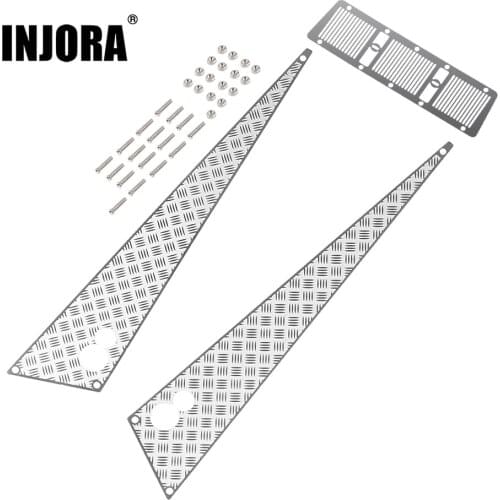 INJORA Metal Anti-skid Plate Intake Grille for 1:10 RC Crawler Car Traxxas TRX-4 G500 TRX-6 G63