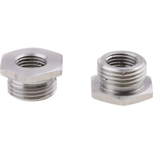 Stainless Steel Reduce O2 Sensor Port Bungs Plug Adapter Fittings 18mm to 12mm for Harley