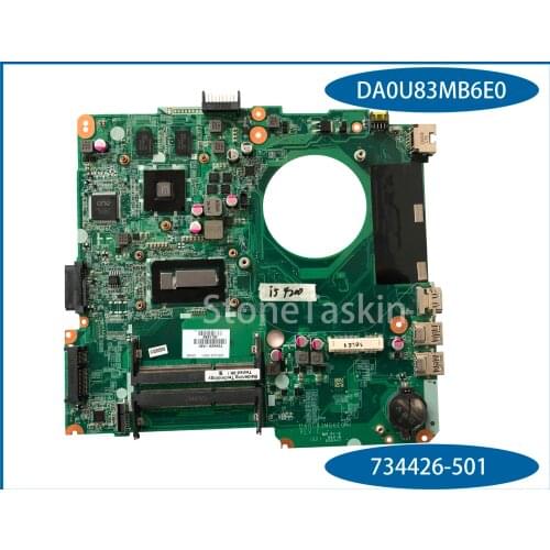 Original 734426-501 for HP Pavilion 14-N Laptop Motherboard DA0U83MB6E0 SR170 I5-4200U 216-0841009 CPU 100% Tested