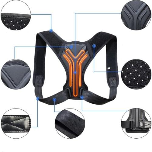 Back Support Posture Corrector Clavicle Spine Shoulder Support Belt Back Pain Relief Posture Correction Student/Adults/Unisex