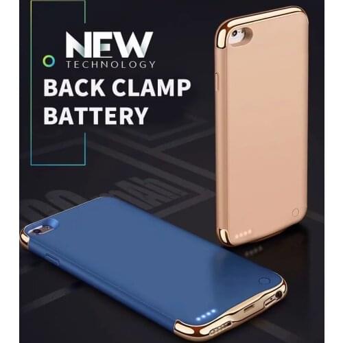 3500/4000mAh Battery Charger Case For iPhone 6 6S 7 8 Plus Power Bank Ultra Thin External Backup Battery plating Matte skin Case