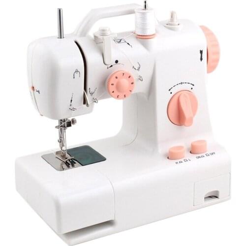Sewing Machine Home Mini Sewing Machine Portable Household Knitting Multifunction Electric Presser Foot,US Plug