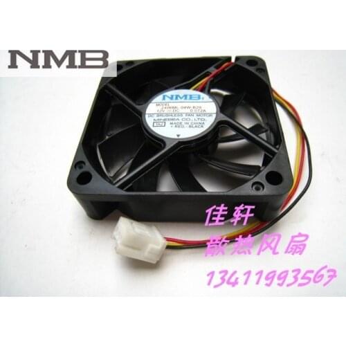 For NMB 2406ML-04W-B29 6CM 6015 60mm 6cm DC 12V 0.072A Silent quiet three lines TV cooling fan