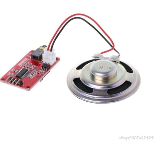 UART Serial MP3 Music Player Module With Speaker Monaural Amplifier Board O14-20 Dropship