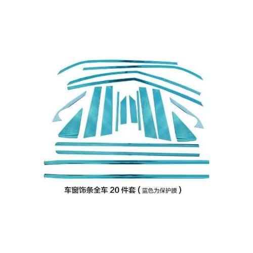 High quality! Body decoration 2015 FOR Hyundai IX25 creta Stainless Steel Glass Door Sill Trim For Outer Mold Line window