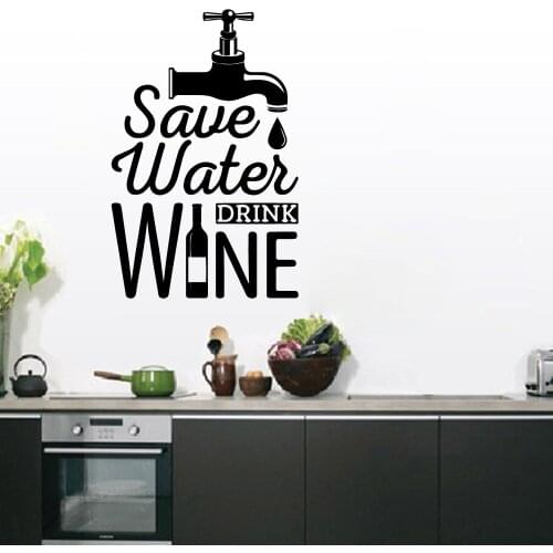 Amusing wine Vinyl Self Adhesive Wallpaper For Kitchen Rooms Dining Room Decor Pvc Wall Decals