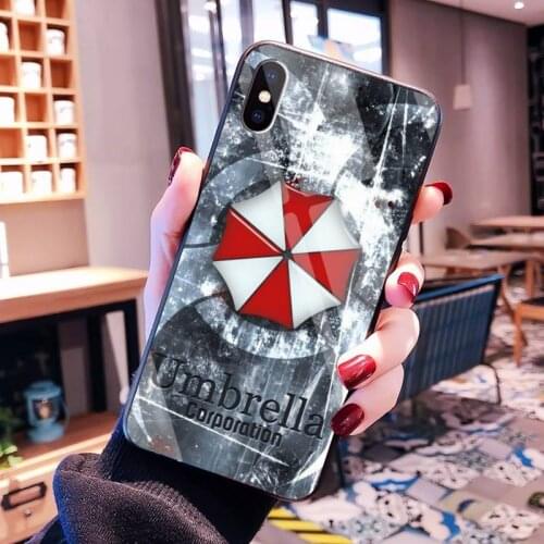 Umbrella company theme pattern Soft Silicone Phone Cover Tempered Glass For iPhone 11 Pro XR XS MAX 8 X 7 6S 6 Plus SE 2020 case