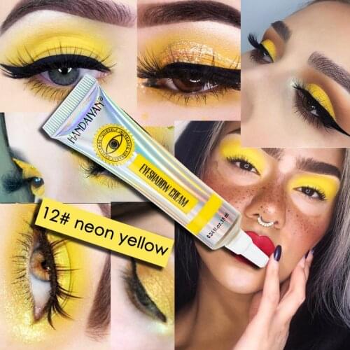 12 Colors White Yellow Dark Eye shadow Base Cream Eye Concealer Easy to Color Base Makeup Waterproof Matte Eyeshadow Primer