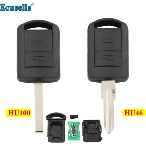 2 Button 433.92MHz Remote Key with chip ID40 For Vauxhall Opel Corsa Combo Tigra Meriva uncut HU46/HU100 blade