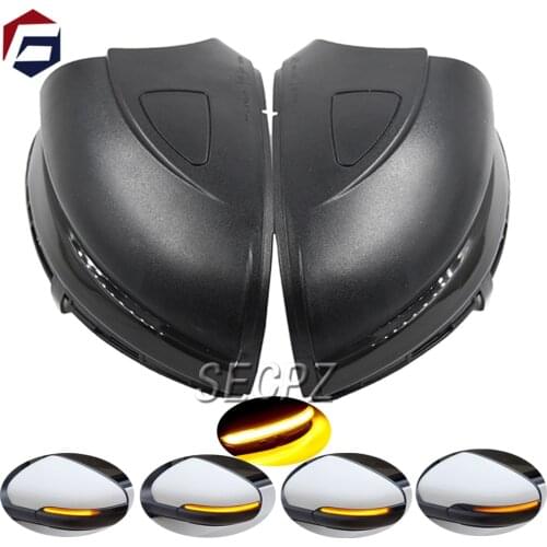Sequential LED Dynamic Turn Signal Light Yellow Blinker Side Mirror Indicator For Volkswagen Golf Mk6 GTI 6 R Line Vi R20 Touran