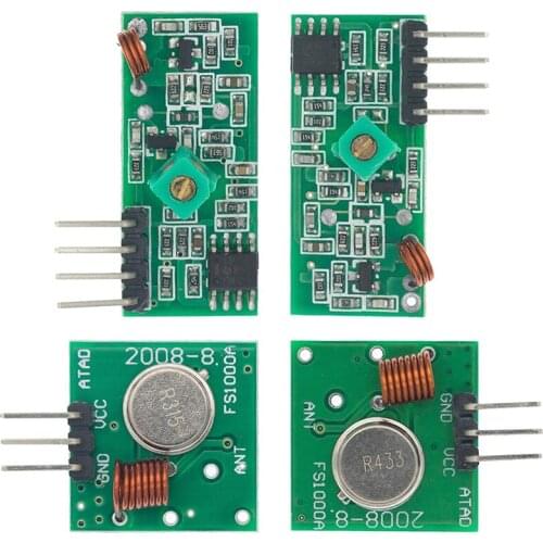 433 Mhz RF Transmitter and Receiver Module Link Kit for ARM/MCU WL DIY 315MHZ/433MHZ Wireless Remote Control for arduino Diy Kit