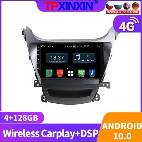 Android 10 For Hyundai ELANTRA 2014 -2015 Car Radio Multimedia Video Rudio Recorder Player Navigation HeadUnit GPS Auto 2din DVD