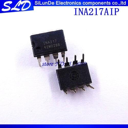 Free Shipping 10pcs/lot INA217AIP INA217 INA217A OPAMP INSTR 3.4MHZ DIP8
