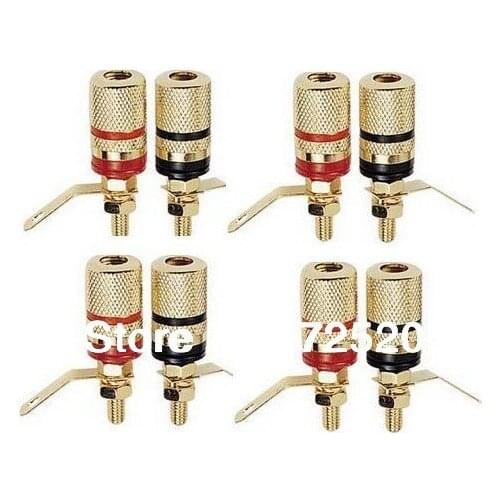 Free Shipping Gold Plating Terminal Zinc Alloy Easy Install Plastic Case Cost Effective Product First Choice for Your HIFI DIY