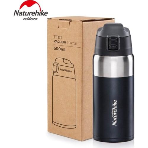 Naturehike Factory Store Outdoor Stainless Steel Double Layer Vacuum bottle Sports Bottles Vacuum Flask Thermal Water Bottle
