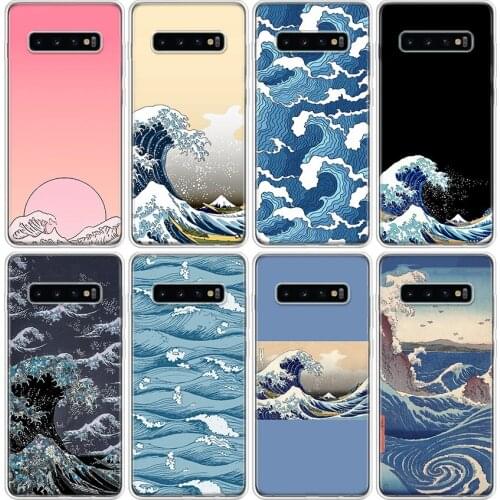 Japanese wave art Phone Case For Samsung Galaxy S20 FE Ultra S10 S21 Note 10 9 8 S9 S8 Plus Lite S7 J4 J6 Cover Coque Shell