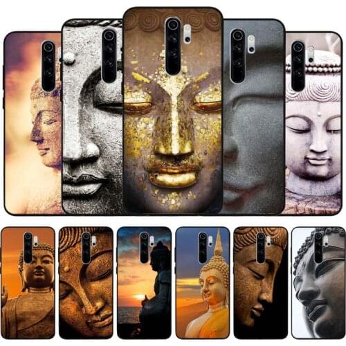 Retro Gautama Buddha black Silicone Phone Case For Redmi note 9 8 7 Pro S 8T 7A Cover