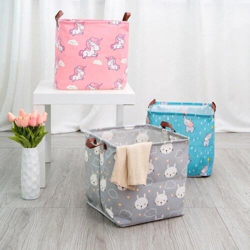 Cube Folding Storage Box Clothes Storage Bins Toys Organizers Baskets Nursery Office Closet Shelf Organizer Drawer Shoe Bins