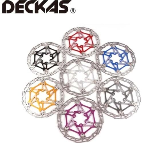 DECKAS Ultra-light MTB Mountain Bike Brake Disc Float Floating Pads 160mm 6 Bolt Rotors Parts Bicycling Accessories