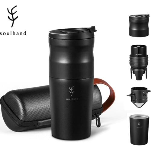 Portable Coffee Machine Electric Coffee Maker for Car Home Travel Mug With Grinder Filter Cold Brew Americano Espresso Maker