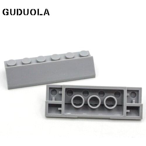 Guduola Slope Brick (45°) 2 x 6 x 0.6 (2875) MOC Brick Building Block Toys Parts 10pcs/LOT