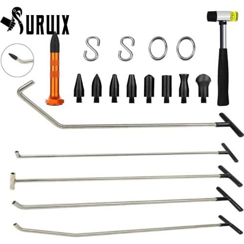 Tools Hook Tools Push Rod Black Car Crowbar Auto Body Paintless Dent Repair Tool Tap Down S Hooks Ding Hail Puller Set