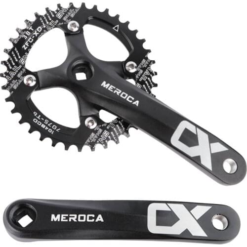 Mountain Bike Positive and Negative Tooth Disc 104 BCD Square Hole Crank 8/9/10/11 Speed Modified Single Disc Mtb Crankset
