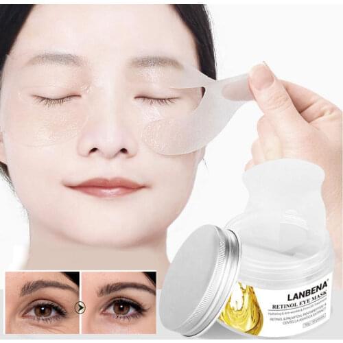 LANBENA Eye Mask Dark Circles Eye Bags Eye liner Lifting Retinol Glycerin Firming Brighten Lifting Repair Skin Care 50PCS