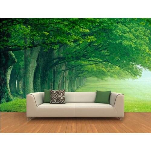 3d wallpaper custom mural non-woven Wall stickers 3D deep forest trees landscape background paintings 3d wall mural wall paper