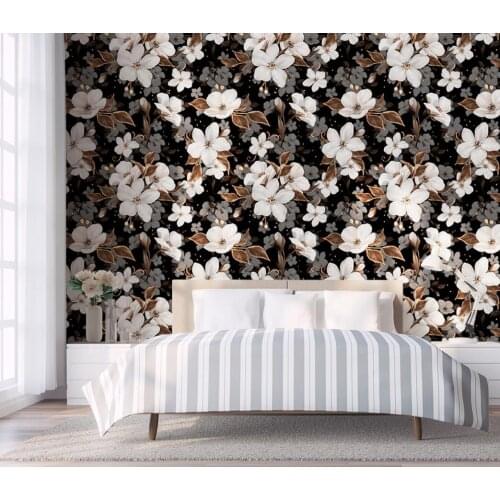 Custom wallpaper golden rose flower background wall size can be customized wallpaper mural 3d wallpaper wallpaper wall for