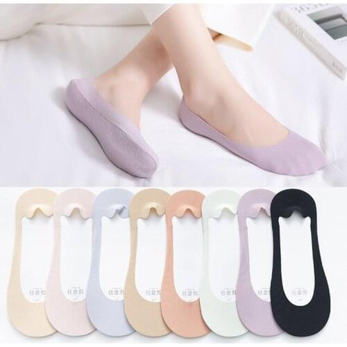 Invisble Lace Antiskid Socks Women Summer Silicone Anti Slip Boat Socks Slippers Fashion Casual Ankle Boat Low Cut Short Socks