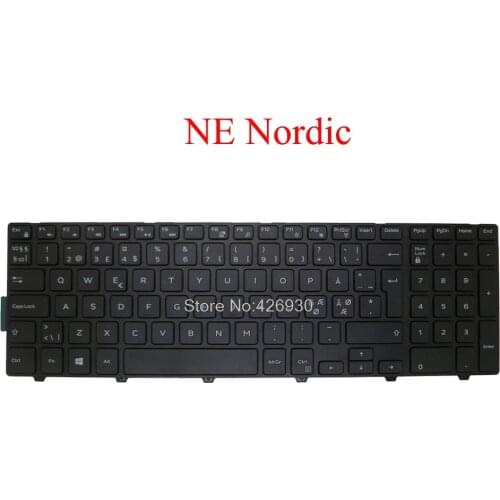 NE Keyboard For DELL For Inspiron 15 3541 3542 3543 5542 5545 5547 5551 5552 5555 5557 5558 5559 5759 7557 0VHH8X VHH8X Nordic