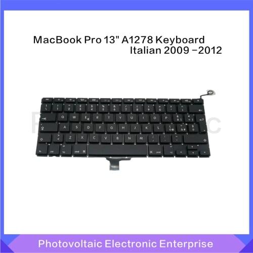 New Italian Keyboard For MacBook Pro 13" A1278 Italy Keyboard 2009 2010 2011 2012 Years