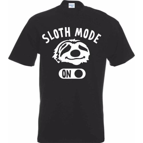 2019 New Fashion Brand Design T Shirt Sloth Mode On Funny T-Shirt Joke Lazy Gift Chill Relax Cool Tee shirt