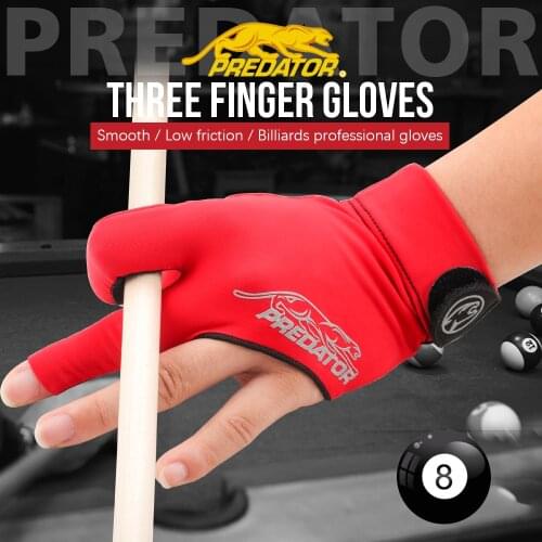 Original PREDATOR 3142 Gloves Billiard Gloves One Piece Non-slip Lycra Fabric Pool Gloves Snooker Glove Billiard Accessories